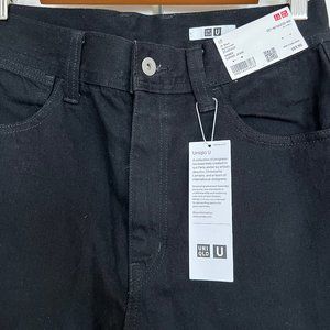 Uniqlo U Women's Black Curved Jeans  (NWT)